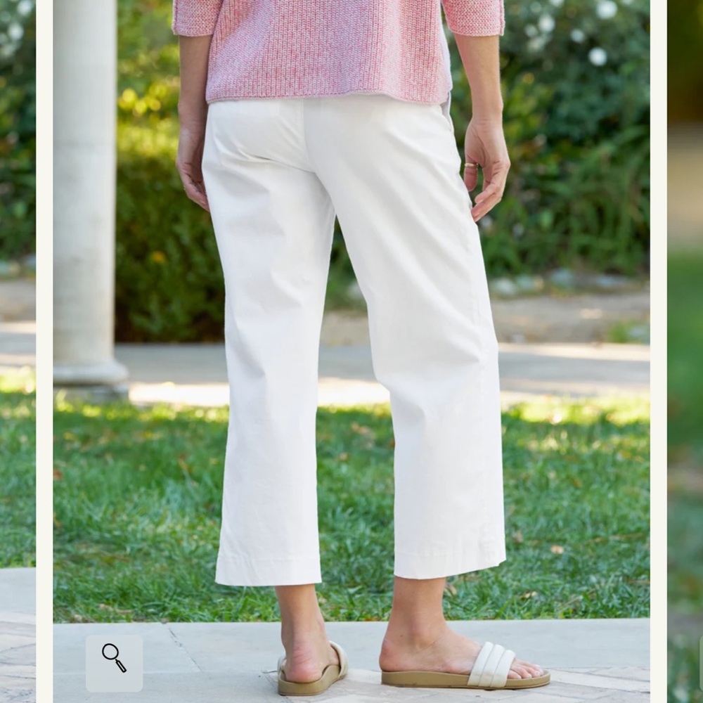 Frank & Eileen Women's Westport Italian Wide-Leg Chino - Picture 3 of 7